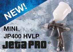 JETA PRO JP400 HVLP МИНИКРАСКОПУЛЬТ ПРОФЕССИОНАЛЬНЫЙ НИЗКОГО ДАВЛЕНИЯ С ВЕРХНИМ ПЛАСТИКОВЫМ БАЧКОМ